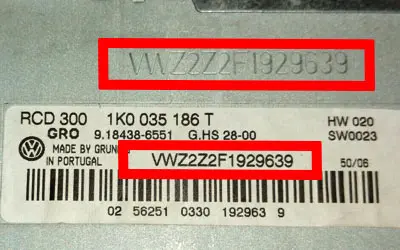 Car Radio Label Example